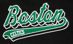 NBA BOSTON CELTICS SCRIPT TAIL MEN'S RIB FLEECE SWEATPANT (BLACK)