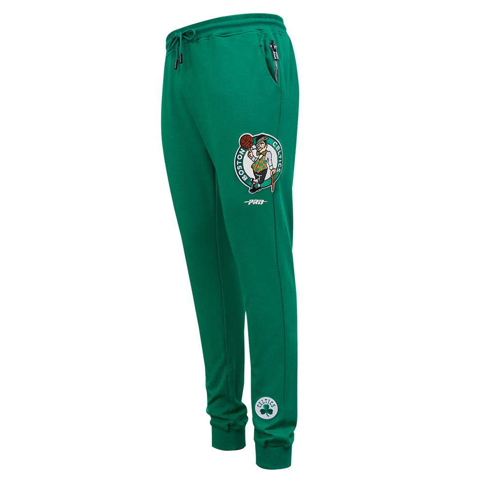NBA BOSTON CELTICS CLASSIC PANTALON JOGGER EN MAILLE DOUBLE ET CHENILLE POUR HOMME (VERT)