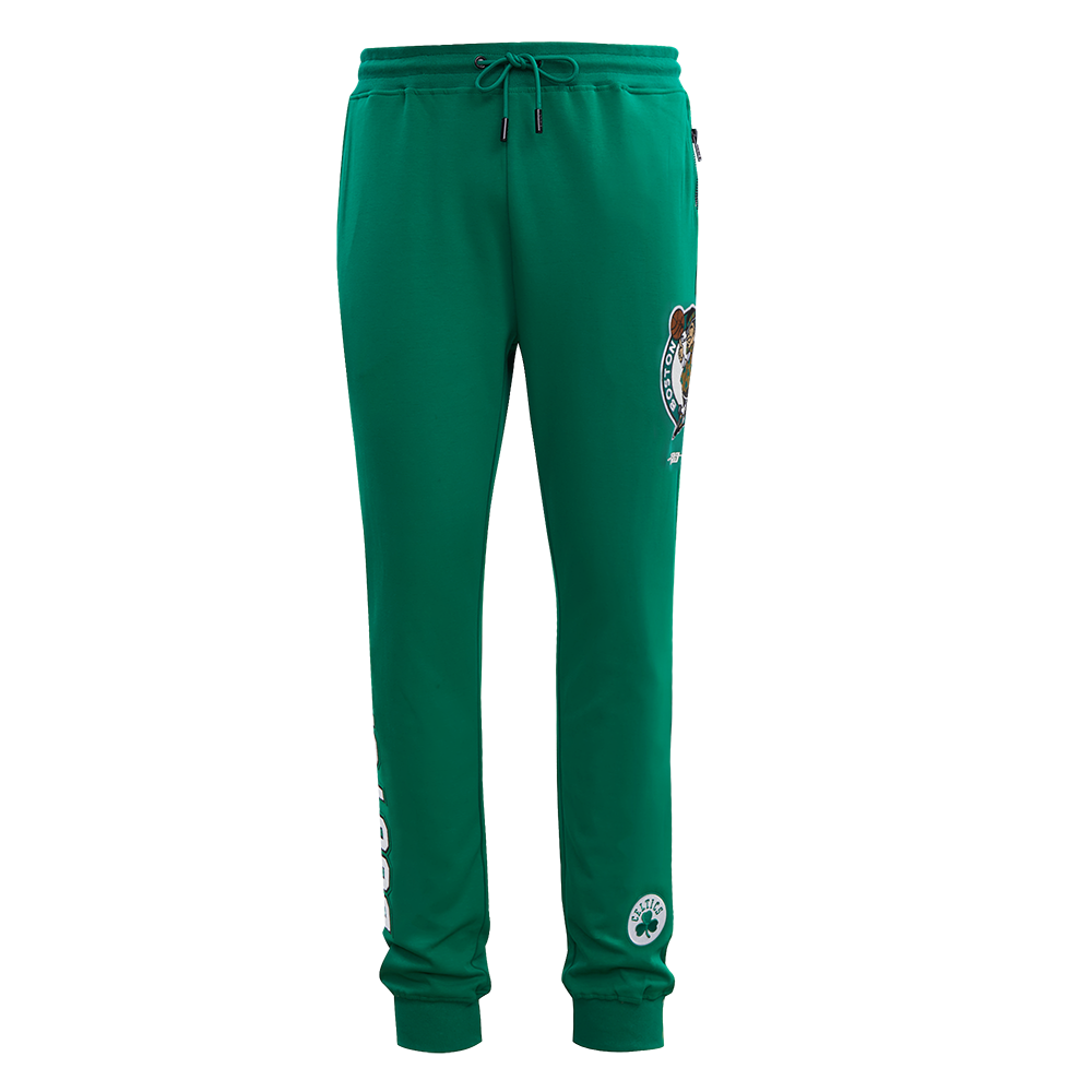 NBA BOSTON CELTICS CLASSIC PANTALON JOGGER EN MAILLE DOUBLE ET CHENILLE POUR HOMME (VERT)