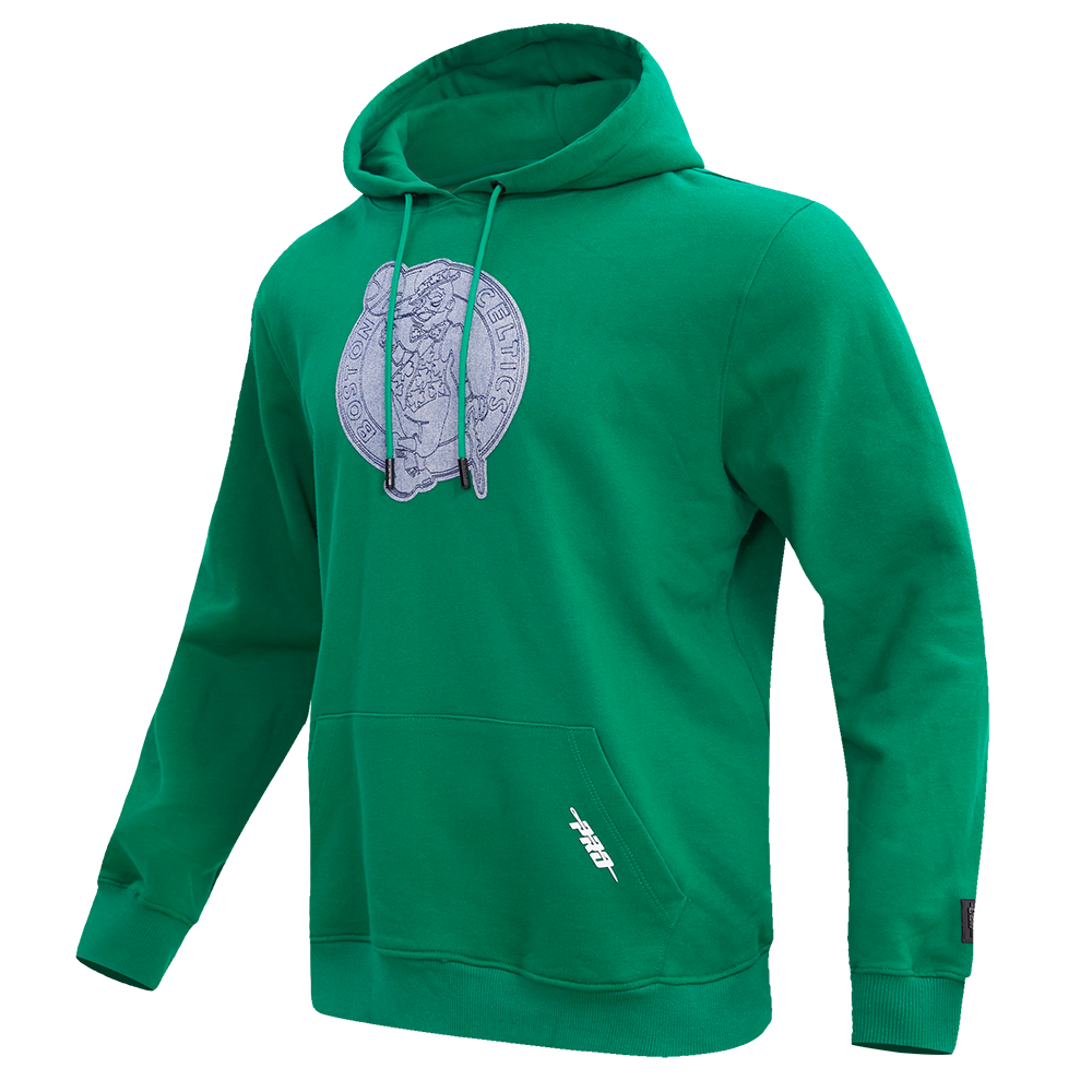 NBA BOSTON CELTICS VARSITY BLUES MEN'S PULLOVER HOODIE (KELLY GREEN)