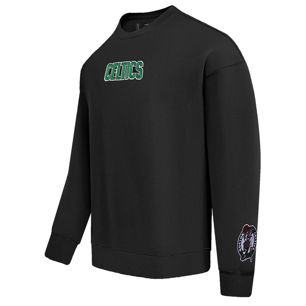 NBA BOSTON CELTICS WINGSPAN CHANDAIL À COL ROND À ÉPAULES TOMBANTES POUR HOMME (NOIR)