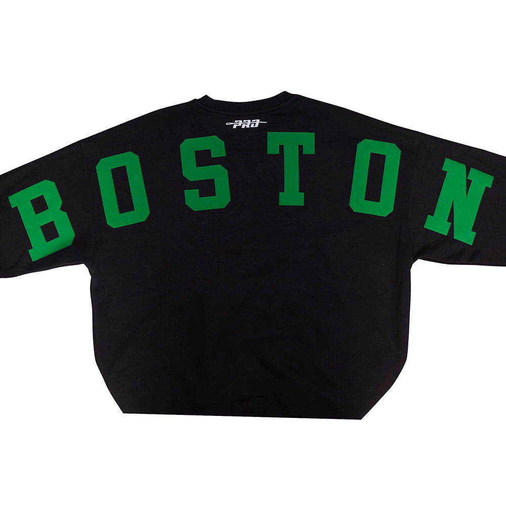 NBA BOSTON CELTICS WINGSPAN CHANDAIL À COL ROND À ÉPAULES TOMBANTES POUR HOMME (NOIR)