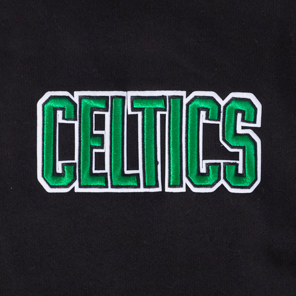 NBA BOSTON CELTICS WINGSPAN CHANDAIL À COL ROND À ÉPAULES TOMBANTES POUR HOMME (NOIR)