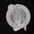 NBA BOSTON CELTICS REVERSE FRENCH TERRY CHANDAIL À CAPUCHON EN MOLLETON À BLOCS DE COULEUR POUR HOMME (NOIR/GRIS/COQUILLE D'ŒUF)