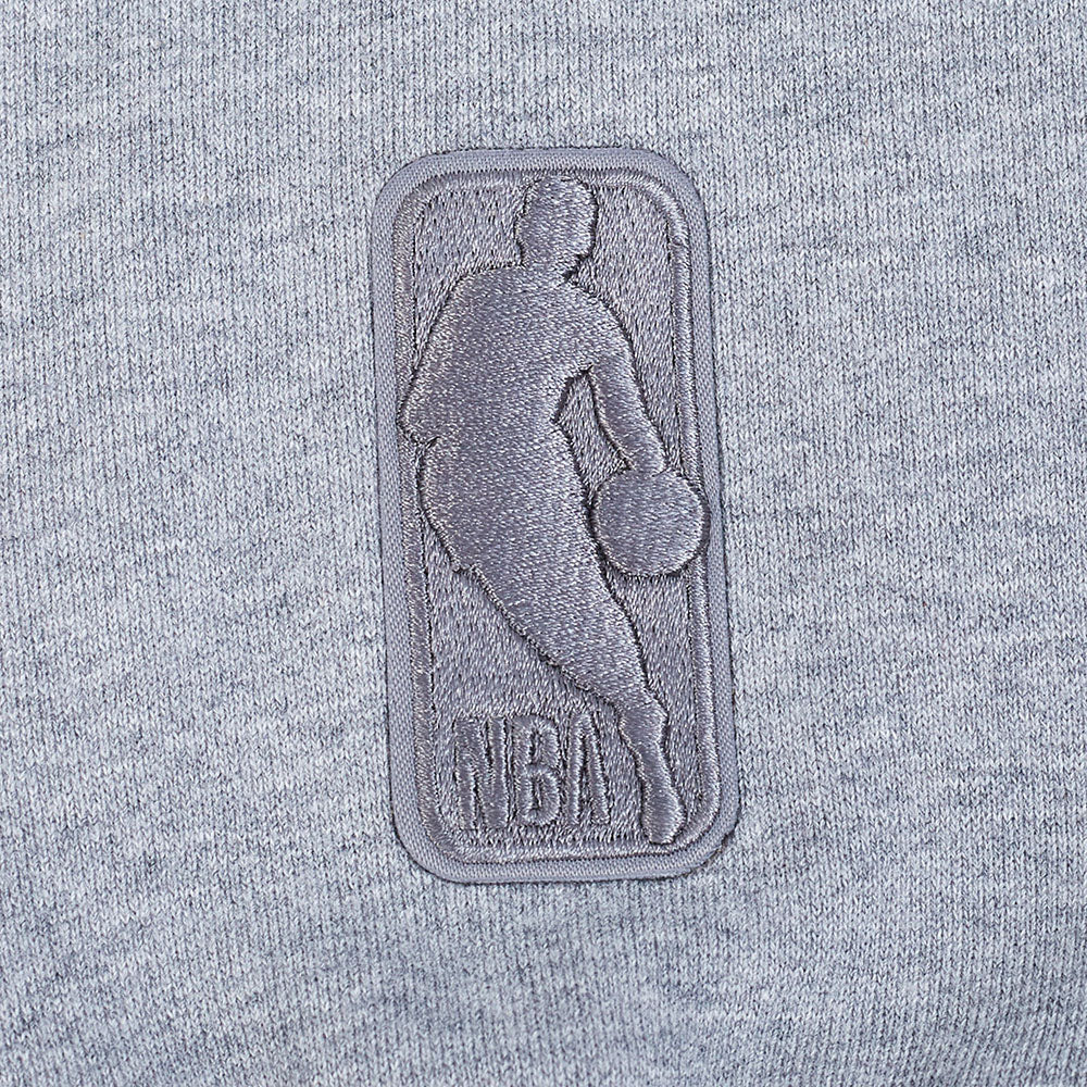 NBA BOSTON CELTICS REVERSE FRENCH TERRY CHANDAIL À CAPUCHON POUR HOMME (GRIS CHINÉ FONCÉ)