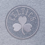 NBA BOSTON CELTICS REVERSE FRENCH TERRY CHANDAIL À CAPUCHON POUR HOMME (GRIS CHINÉ FONCÉ)