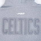 NBA BOSTON CELTICS REVERSE FRENCH TERRY CHANDAIL À CAPUCHON POUR HOMME (GRIS CHINÉ FONCÉ)