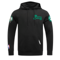 NBA BOSTON CELTICS SOUVENIR MEN'S FLEECE PULLOVER HOODIE (BLACK)
