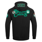 NBA BOSTON CELTICS SOUVENIR MEN'S FLEECE PULLOVER HOODIE (BLACK)