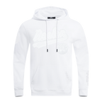 NBA BOSTON CELTICS WHITE OUT MEN'S DOUBLE KNIT PULLOVER HOODIE (WHITE)