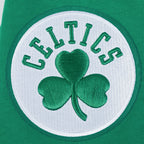 NBA BOSTON CELTICS TEAM BADGE MEN'S RIB FLC PO HOODIE (KELLY GREEN)