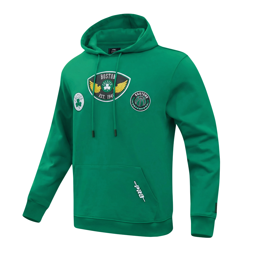 NBA BOSTON CELTICS BORN FOR SPORT MEN'S FLC PO HOODIE (KELLY GREEN)