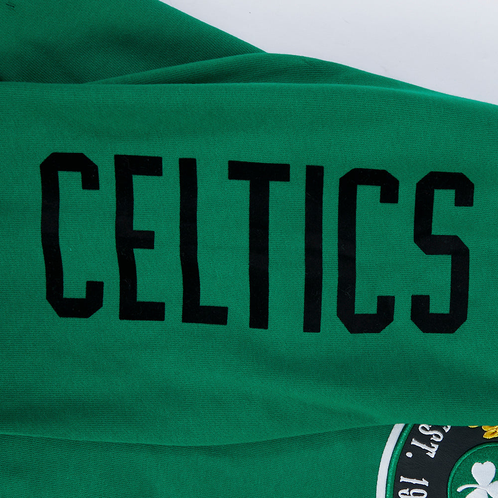 NBA BOSTON CELTICS BORN FOR SPORT MEN'S FLC PO HOODIE (KELLY GREEN)