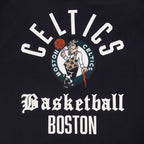 NBA BOSTON CELTICS MODERN ORIGINALS MEN'S FLC PO HOODIE (BLACK)