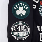 NBA BOSTON CELTICS MODERN ORIGINALS MEN'S FLC PO HOODIE (BLACK)