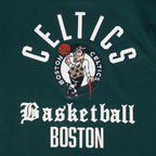 NBA BOSTON CELTICS MODERN ORIGINALS MEN'S FLC PO HOODIE (FOREST GREEN)