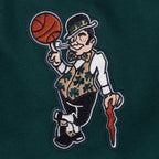 NBA BOSTON CELTICS MODERN ORIGINALS MEN'S FLC PO HOODIE (FOREST GREEN)