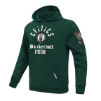 NBA BOSTON CELTICS MODERN ORIGINALS MEN'S FLC PO HOODIE (FOREST GREEN)