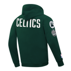 NBA BOSTON CELTICS MODERN ORIGINALS MEN'S FLC PO HOODIE (FOREST GREEN)