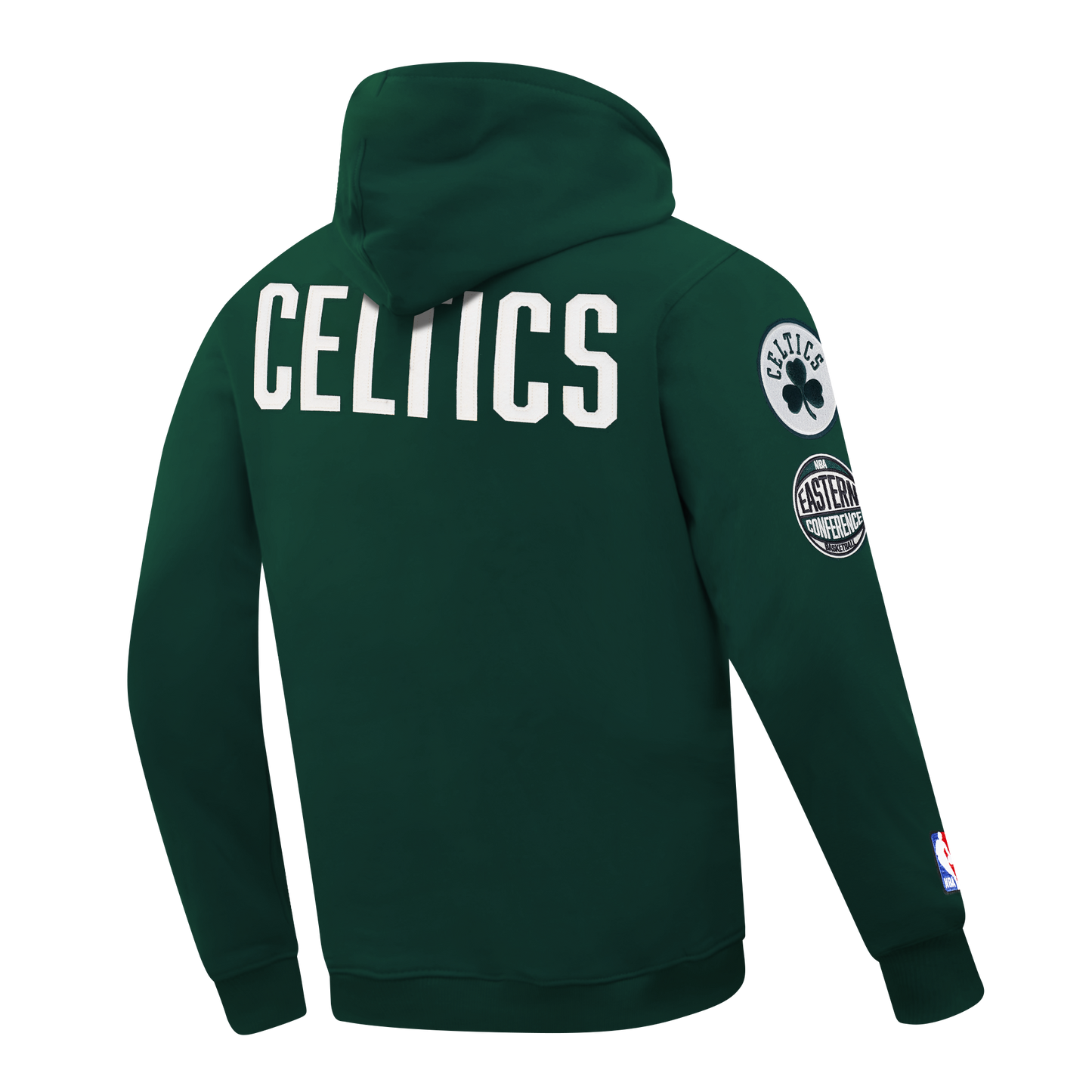 NBA BOSTON CELTICS MODERN ORIGINALS MEN'S FLC PO HOODIE (FOREST GREEN)