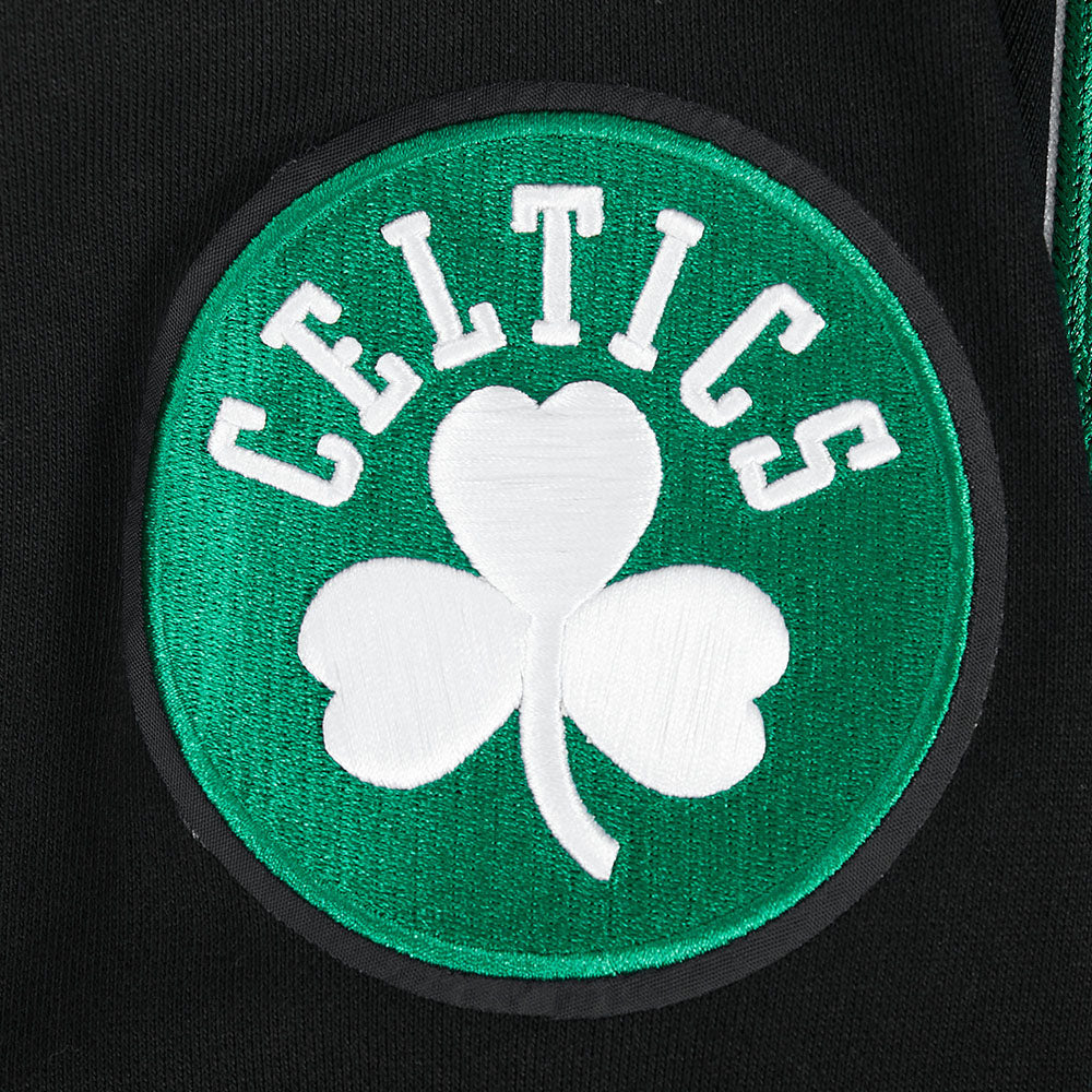 NBA BOSTON CELTICS CITY ARCH MEN'S FLC PO HOODIE (BLACK)