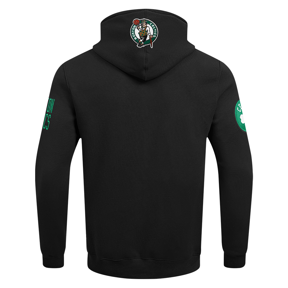 NBA BOSTON CELTICS CITY ARCH MEN'S FLC PO HOODIE (BLACK)