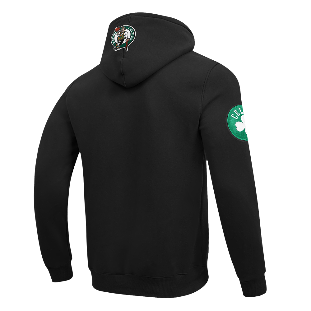 NBA BOSTON CELTICS CITY ARCH MEN'S FLC PO HOODIE (BLACK)