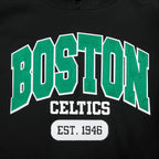 NBA BOSTON CELTICS CITY ARCH MEN'S FLC PO HOODIE (BLACK)