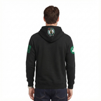 NBA BOSTON CELTICS CITY ARCH MEN'S FLC PO HOODIE (BLACK)