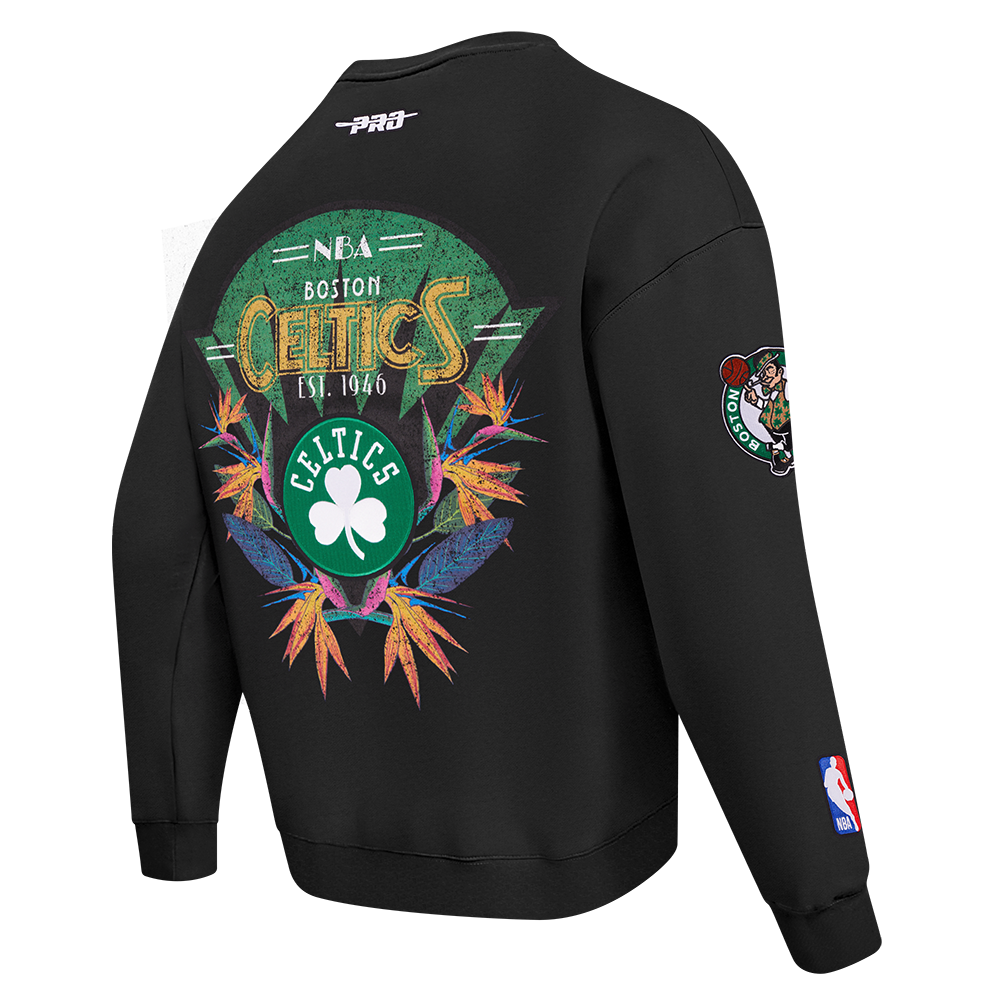 NBA BOSTON CELTICS PARADISE CHANDAIL OUATÉ À COL ROND POUR HOMME (NOIR)