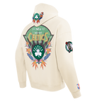 NBA BOSTON CELTICS PARADISE MEN'S PULL OVER HOODIE (EGGSHELL)