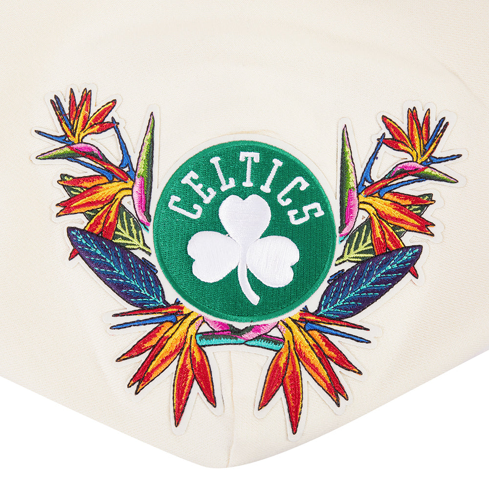 NBA BOSTON CELTICS PARADISE MEN'S PULL OVER HOODIE (EGGSHELL)