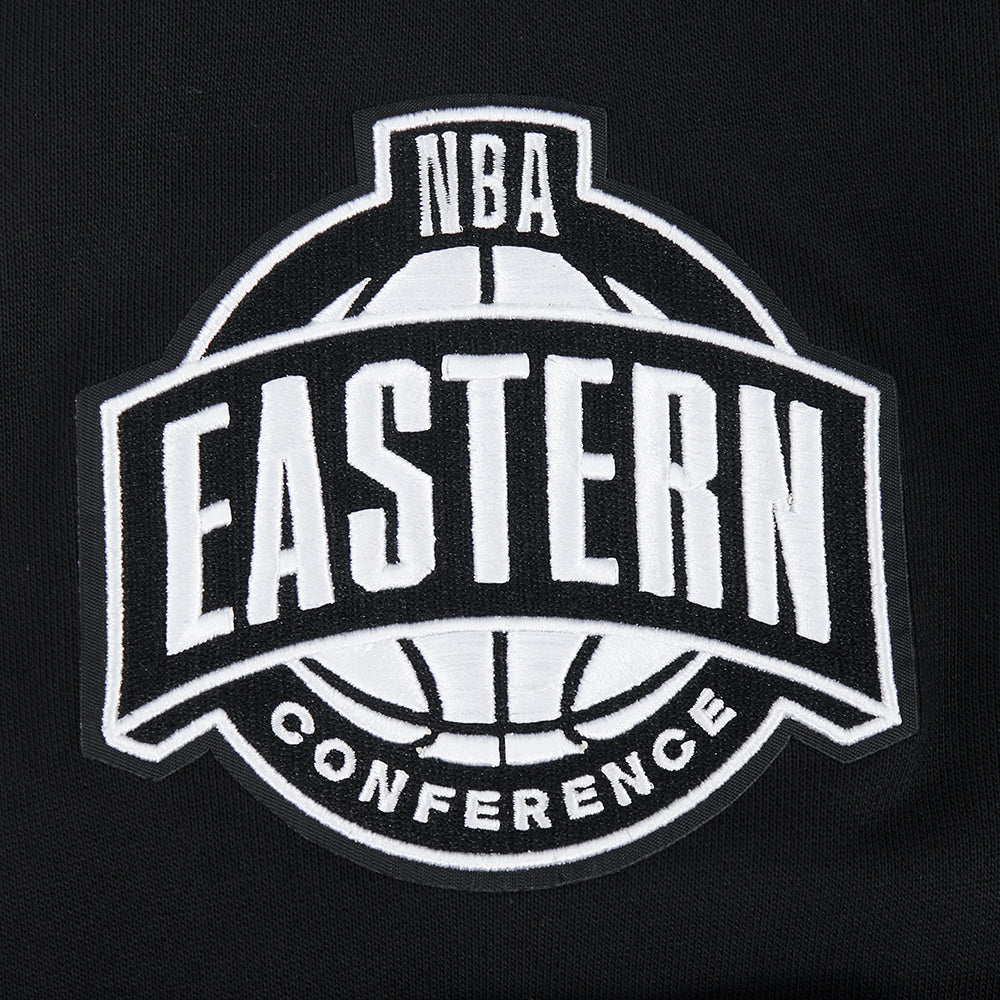 NBA BOSTON CELTICS LETTERMAN MEN'S PULL OVER HOODIE (BLACK)