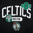 NBA BOSTON CELTICS LETTERMAN MEN'S PULL OVER HOODIE (BLACK)
