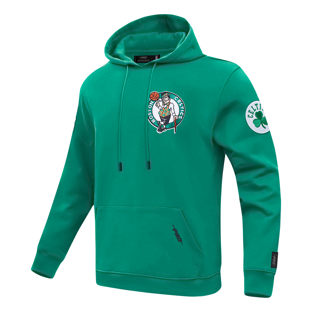 NBA BOSTON CELTICS CLASSIC CHENILLE MEN'S PO HOODIE (GREEN)