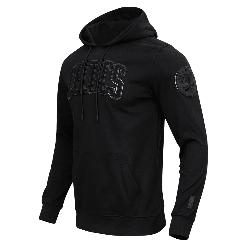 NBA BOSTON CELTICS TRIPLE BLACK LOGO HOODIE (TRIPLE BLACK)