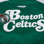NBA BOSTON CELTICS SOUVENIR BLOUSON EN SATIN POUR HOMME (VERT KELLY)