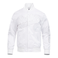 NBA BOSTON CELTICS WHITE OUT MEN'S SATIN JACKET (WHITE)