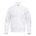 NBA BOSTON CELTICS WHITE OUT MEN'S SATIN JACKET (WHITE)