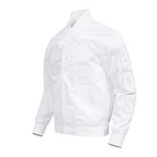 NBA BOSTON CELTICS WHITE OUT MEN'S SATIN JACKET (WHITE)