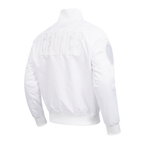 NBA BOSTON CELTICS WHITE OUT MEN'S SATIN JACKET (WHITE)