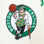 NBA BOSTON CELTICS PARADISE BLOUSON EN SATIN POUR HOMME (COQUILLE D'ŒUF/NOIR)