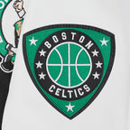 NBA BOSTON CELTICS LETTERMAN BLOUSON COLLÉGIAL POUR HOMME (NOIR/BLANC)