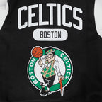 NBA BOSTON CELTICS LETTERMAN BLOUSON COLLÉGIAL POUR HOMME (NOIR/BLANC)