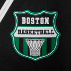 NBA BOSTON CELTICS LETTERMAN BLOUSON COLLÉGIAL POUR HOMME (NOIR/BLANC)