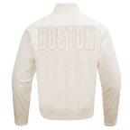 NBA BOSTON CELTICS NEUTRAL MEN'S  TWILL JACKET (EGGSHELL)