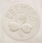 NBA BOSTON CELTICS NEUTRAL MEN'S  TWILL JACKET (EGGSHELL)