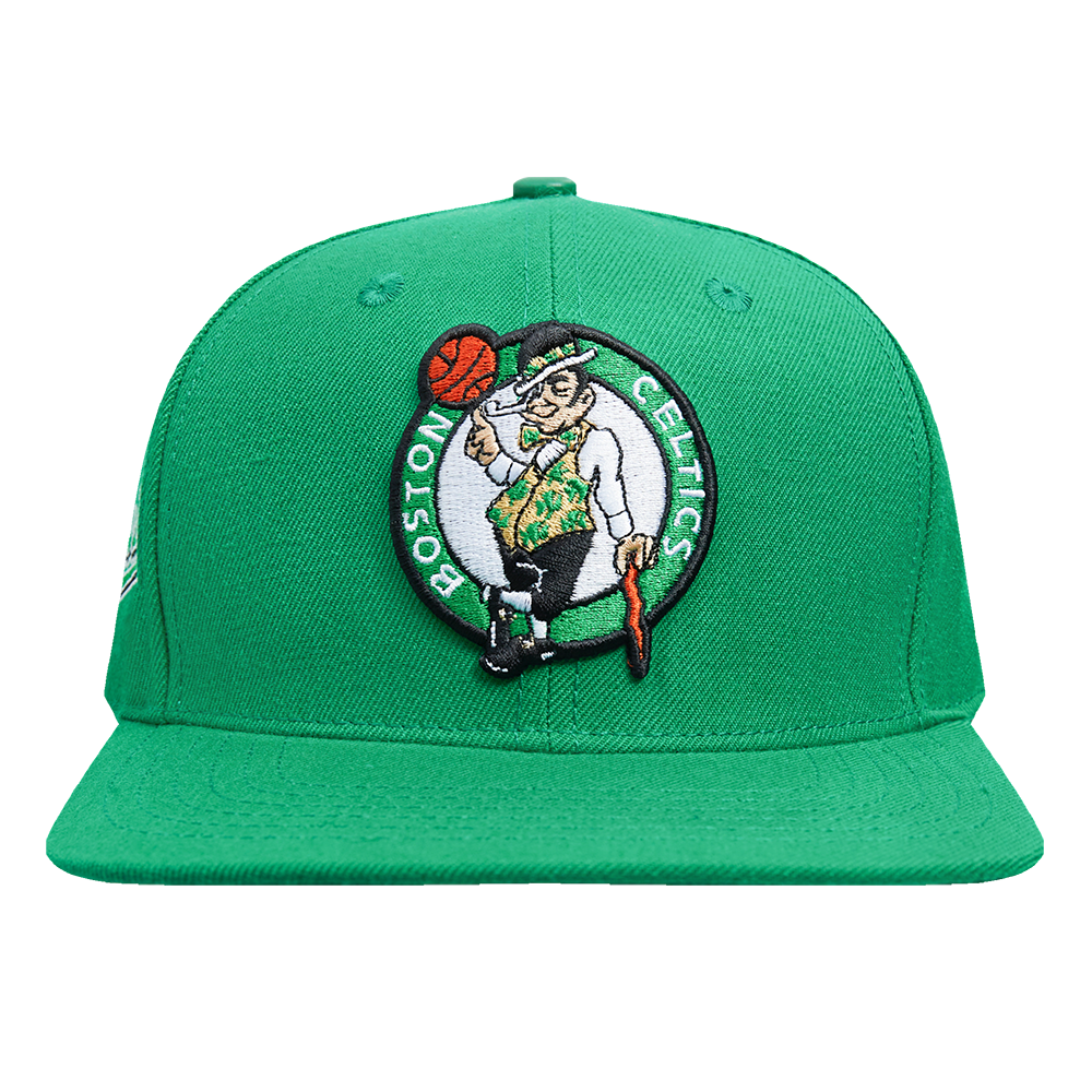 NBA BOSTON CELTICS SCRIPT TAIL CASQUETTE SNAPBACK EN LAINE (VERT KELLY)