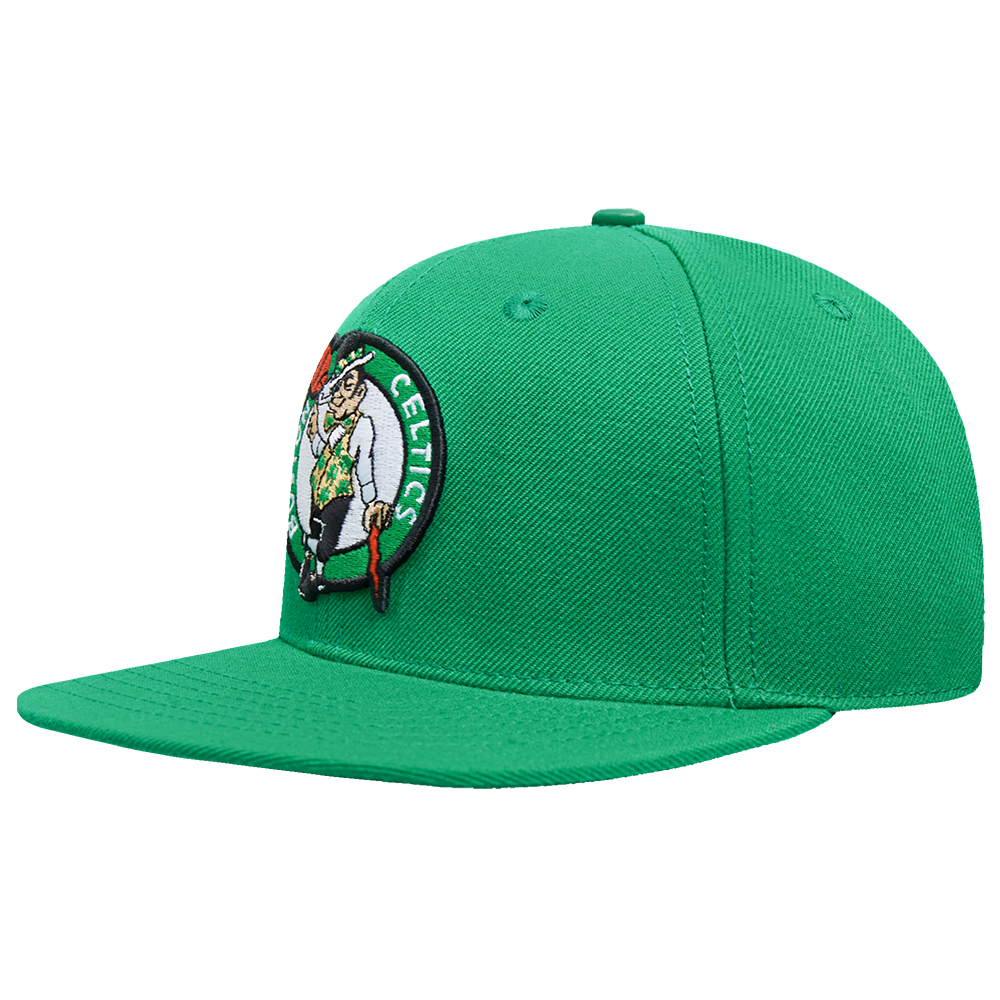 NBA BOSTON CELTICS SCRIPT TAIL CASQUETTE SNAPBACK EN LAINE (VERT KELLY)