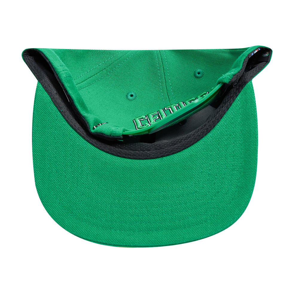 NBA BOSTON CELTICS SCRIPT TAIL CASQUETTE SNAPBACK EN LAINE (VERT KELLY)